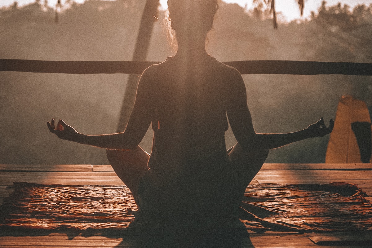 Peaceful meditation scene